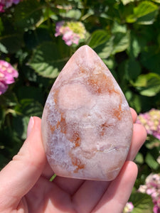 Pink Amethyst Druzy Flame