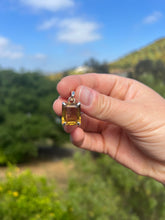 Load image into Gallery viewer, Citrine Square Sterling Silver Pendant