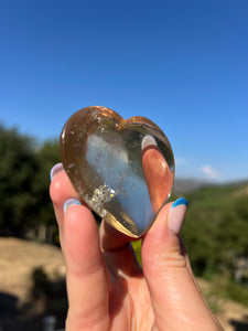 Citrine Flat Back Heart