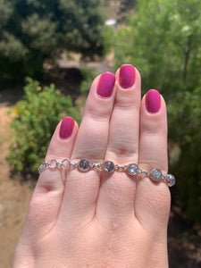 Black Tourmaline Bracelet Sterling Silver