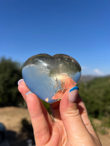 Citrine Flat Back Heart