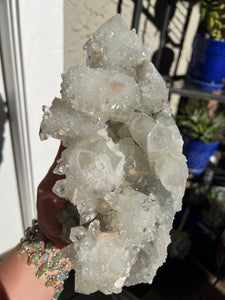 Apophyllite Cluster with Peach Stilbite