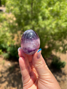 Fluorite Egg on Stand