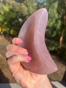 Rose Quartz Moon Dish