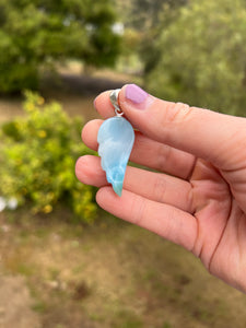 Larimar Wing Sterling Silver Pendant