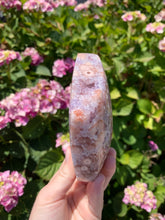 Load image into Gallery viewer, Pink Amethyst Druzy Heart on Stand