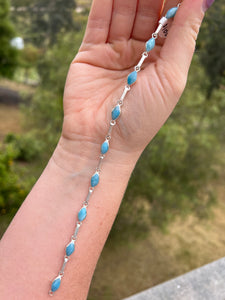 Larimar Variety Sterling Silver Bracelets