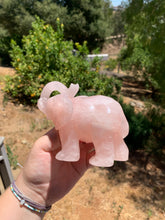 Load image into Gallery viewer, Rose Quartz Elephant Carving