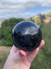 Load image into Gallery viewer, Black Tourmaline Sphere 77mm