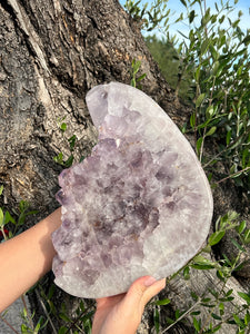 Large Aura Amethyst Slab