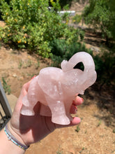 Load image into Gallery viewer, Rose Quartz Elephant Carving