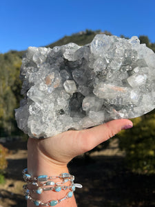 Apophyllite Cluster with Peach Stilbite