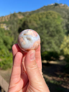 Cotton Candy Agate Druzy Sphere