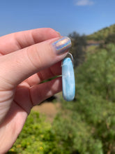 Load image into Gallery viewer, Larimar Rounded Teardrop Sterling Silver Pendant