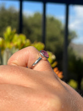 Load image into Gallery viewer, Pink Tourmaline Size 6 Sterling Silver Ring