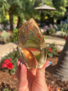 Citrine Rutilated Clear Flame