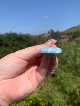 Load image into Gallery viewer, Larimar Fully Polished Cabbed Sterling Silver Pendant