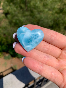 Larimar Thick Rounded Heart 68T