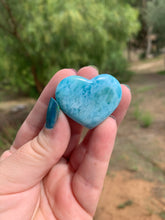 Load image into Gallery viewer, Larimar Rounded Heart Grade AAA