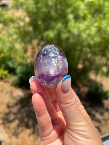 Fluorite Egg on Stand