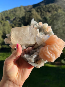 Apophyllite Stilbite Cubic Calcite AAA from India