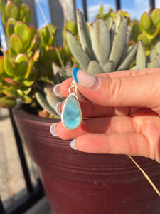 Larimar Teardrop Pendant