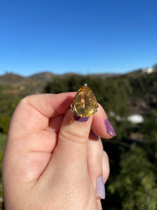 Honey Citrine Ring Variety Size 7