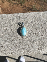 Load image into Gallery viewer, Larimar Oval Sterling Silver Pendant