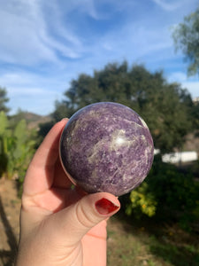 Lepidolite Sphere 69mm