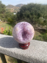 Load image into Gallery viewer, Lavender Pink Amethyst Sphere 69mm