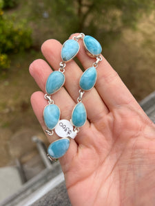 Larimar Variety Sterling Silver Bracelets