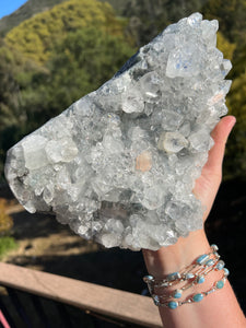 Apophyllite Cluster with Peach Stilbite