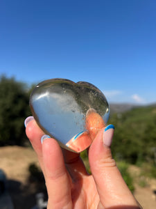 Citrine Flat Back Heart