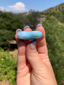 Larimar Thick Rounded Heart 68T