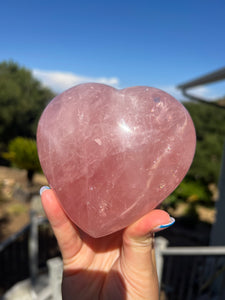 Rose Quartz Star Heart