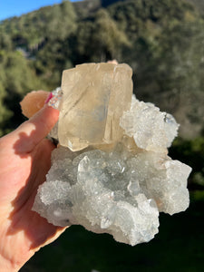 Apophyllite Stilbite Cubic Calcite From India AAA