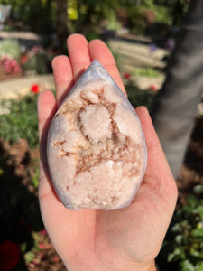 Pink Amethyst Flower Agate Flame