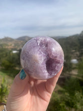 Load image into Gallery viewer, Lavender Pink Amethyst Sphere 69mm