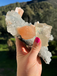 Apophyllite Stilbite Cubic Calcite From India AAA