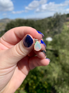 Faceted Sterling Silver Opal Pendants Variety*