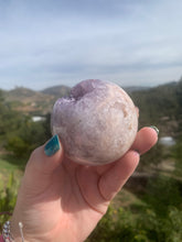 Load image into Gallery viewer, Lavender Pink Amethyst Sphere 69mm