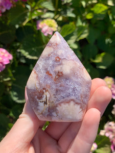 Pink Amethyst Druzy Flame