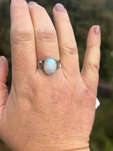 Moonstone Oval Ring Size 9.5