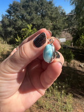 Load image into Gallery viewer, Larimar Oval Sterling Silver Pendant