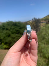 Load image into Gallery viewer, Larimar Rounded Teardrop Sterling Silver Pendant