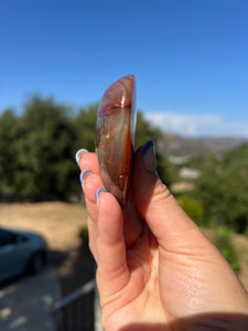 Carnelian Flat Back Heart