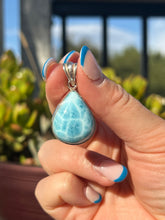 Load image into Gallery viewer, Larimar Teardrop Pendant