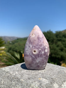 Pink Amethyst Druzy Flame