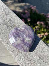 Load image into Gallery viewer, Lepidolite Smokey Quartz Heart