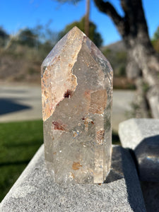 Penetrator Rutilated Quartz Tower w Hematoid Inclusions